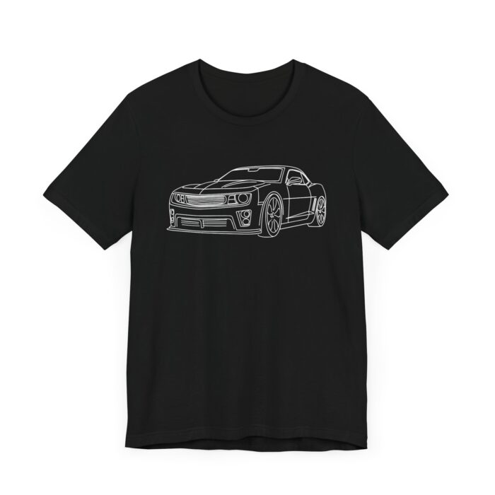 Custom line art car T-shirt