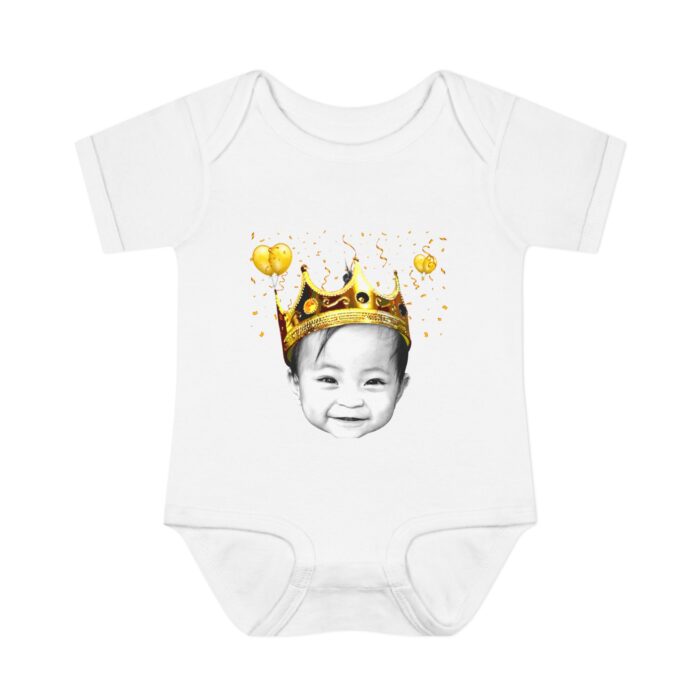 Custom baby Birthday, Baby face ,Infant Baby Rib Bodysuit