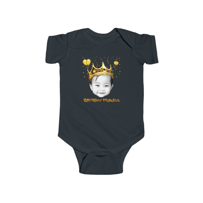 Birthday princess, Infant Fine Jersey Bodysuit - Image 2