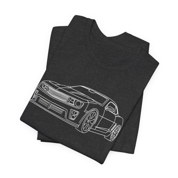 Custom line art car T-shirt - Image 2