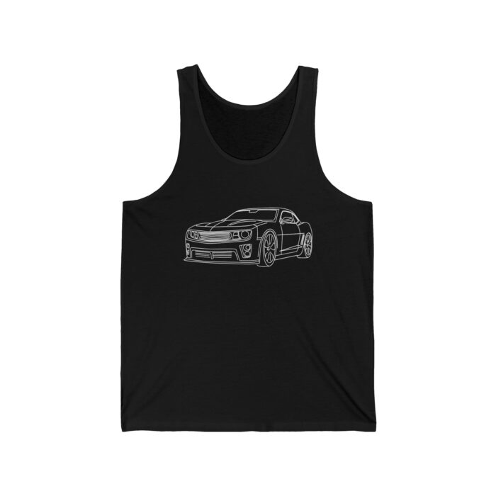 Custom car, Custom line art car Tank Top. Black & White line art car