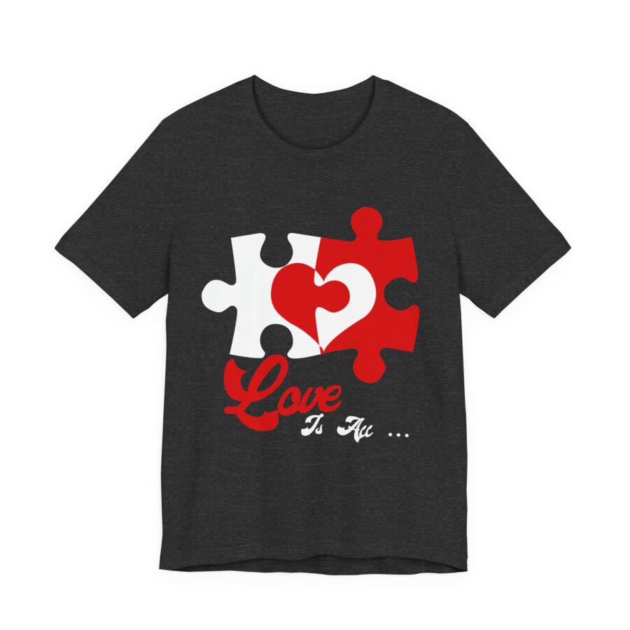 Love is all shirt, Kindness t-shirt, love couple, gift for him, couple t-shirt, valentine couple t-shirt, gift for her, him - Image 4