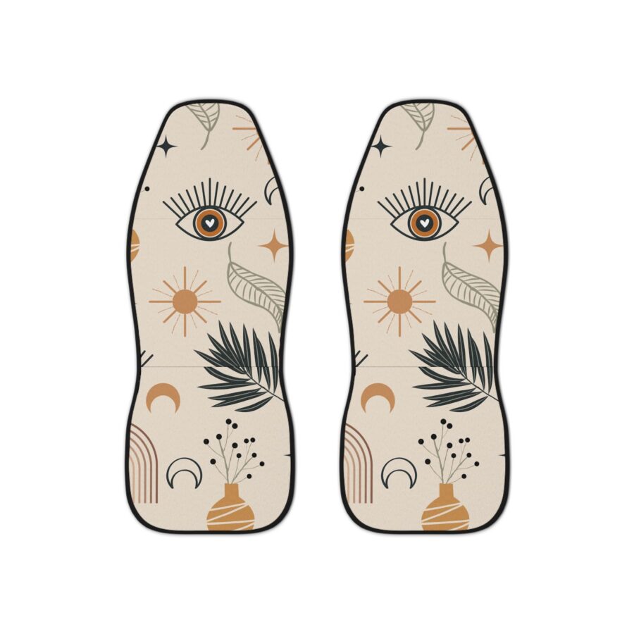 Boho Eye Car Seat Covers, Celestial seat cover for car, universal seat covers, Car Seat Protector, Bohemian car decor, front car seats 1pair - Image 2