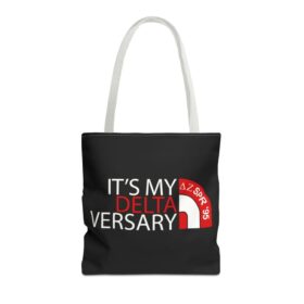 Deltaversary Tote Bag, AOP Tote Bag, delta tote bag, delta symbol tote bag
