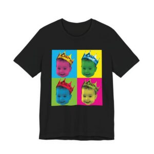 Custom baby crown tee, baby face shirt, biggie colored style