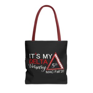 delta pearls tote bag