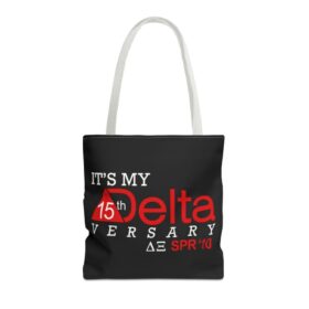 black deltaversary tote bag