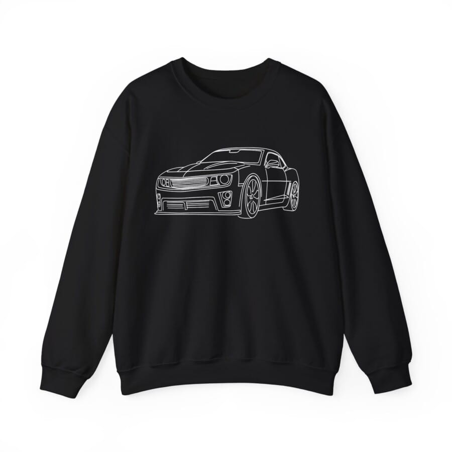 Custom car sweatshirt, Custom line art car, Picture on Sweatshirt - Image 2