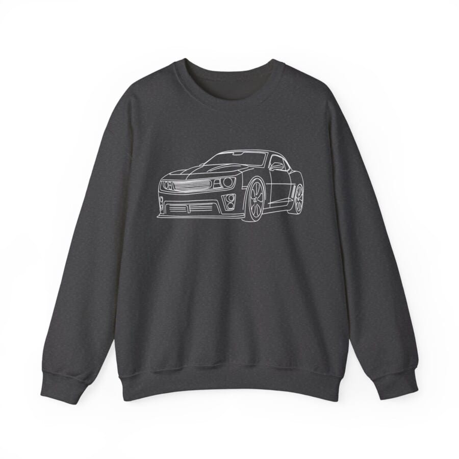 Custom car sweatshirt, Custom line art car, Picture on Sweatshirt - Image 3