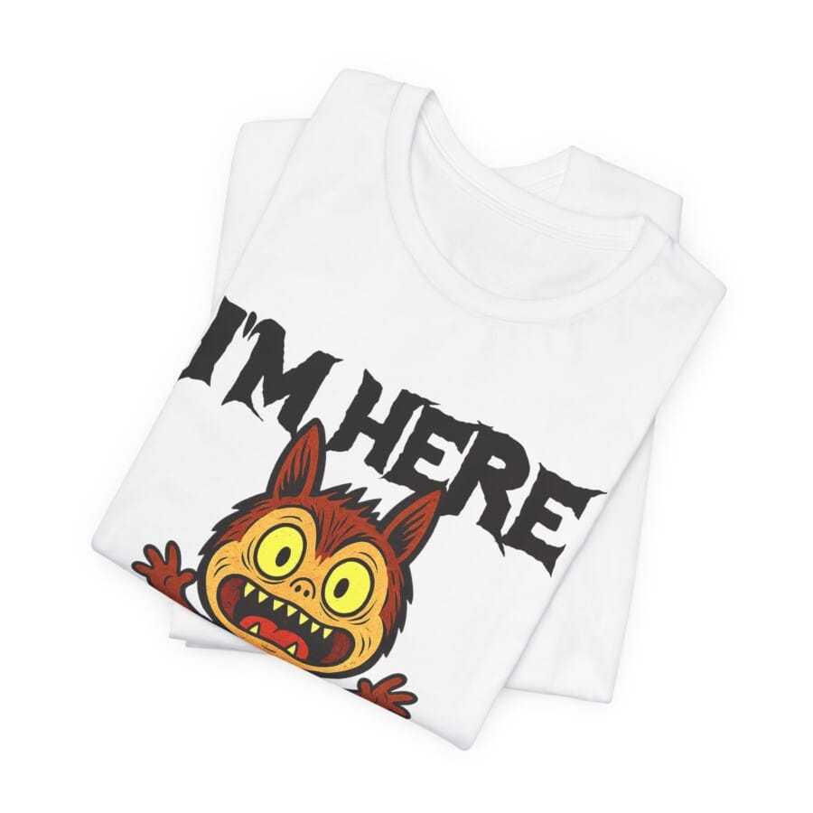 Halloween Monster Tee, Funny Halloween Shirt, Unisex Graphic Tee, Cute Costume Top, Party Outfit, Spooky Vibes - Image 4