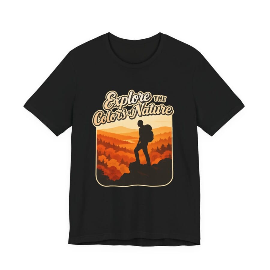 Nature Exploration T-Shirt: Adventure Tee, Gift for Nature Lovers, Hiking Apparel, Outdoor Enthusiast Shirt, Explore the Colors of Nature - Image 4