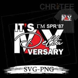 Deltaversary SVG, DST svg png file, Personalized Digital download