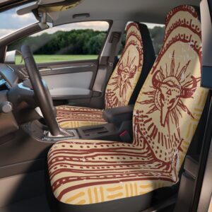 Boho Bull skul Car Seat Cover