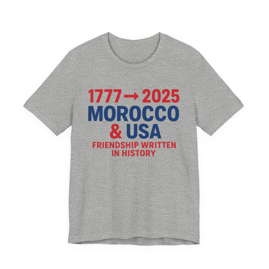 Moroccan USA Friendship shirt, Thank You Trump, USA Moroccan Friendship Tee - Image 7