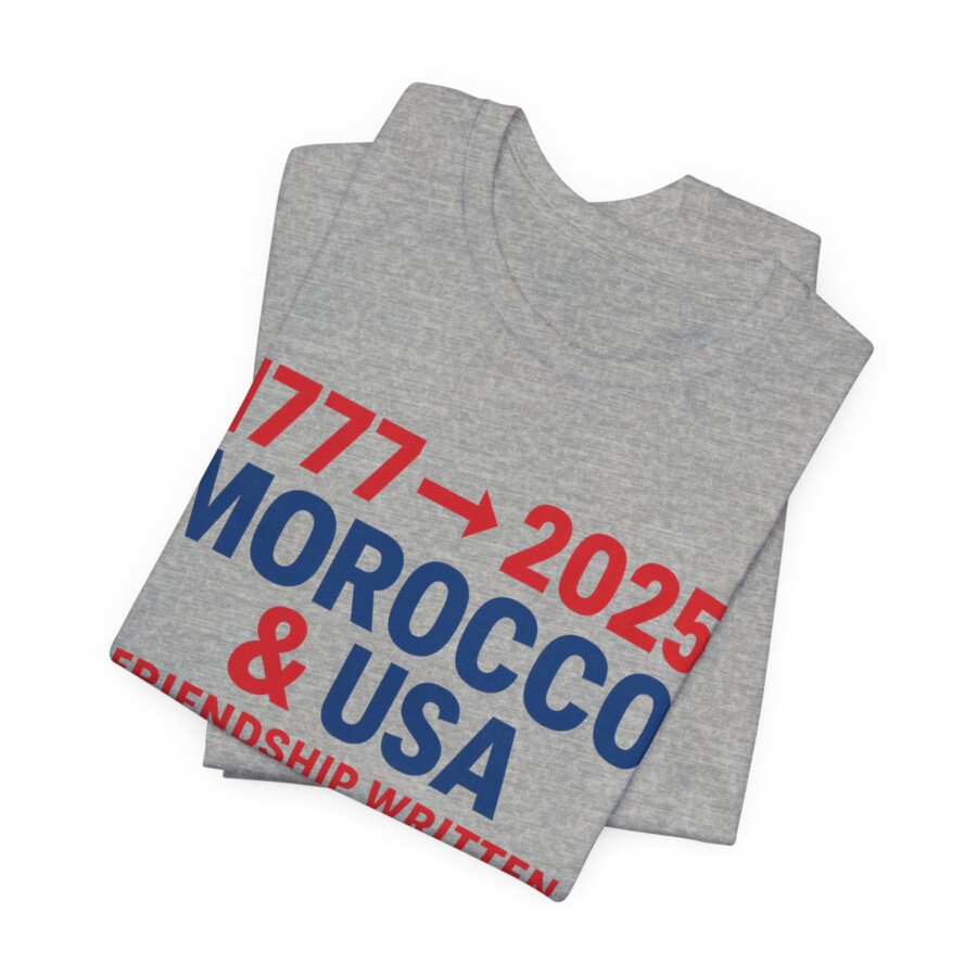 Moroccan USA Friendship shirt, Thank You Trump, USA Moroccan Friendship Tee - Image 8
