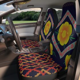 Yellow flower Car Seat Covers