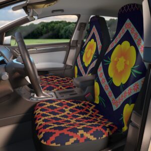 Yellow flower Car Seat Covers