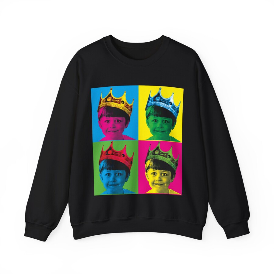 Pop Art Crown Kid Sweatshirt