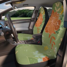 Retro Boho Flower Car Seat Covers