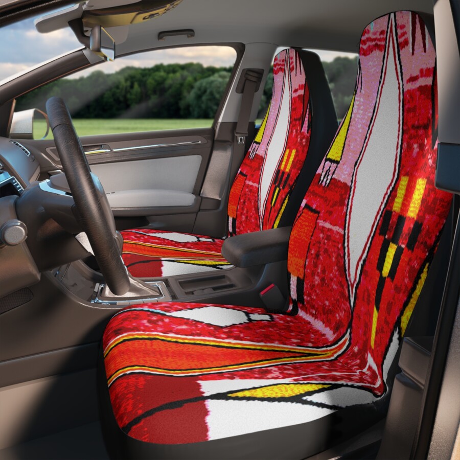 High-Contrast Car Interior