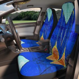 Faux vintage blue rug