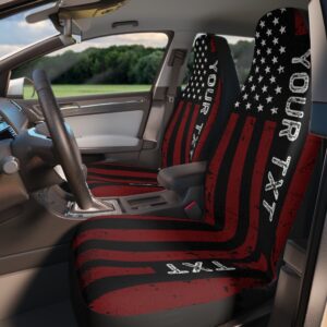Patriotic Vintage USA Flag Car Seat Covers