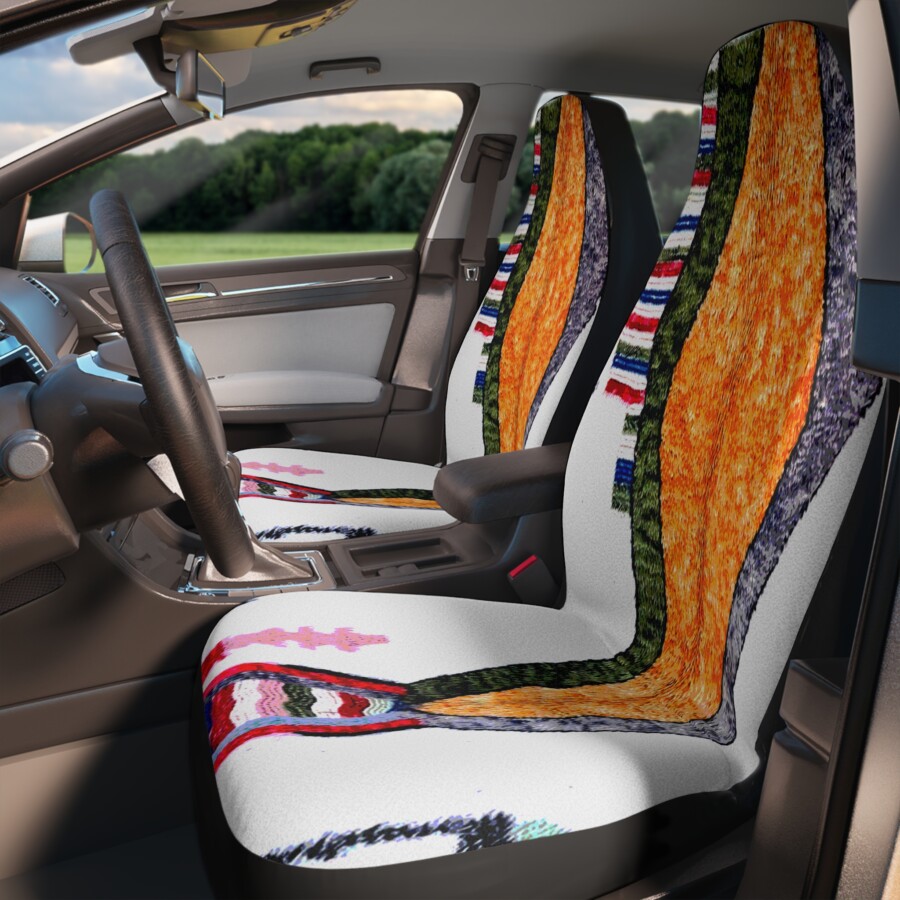 Faux vintage Rug Seat Covers