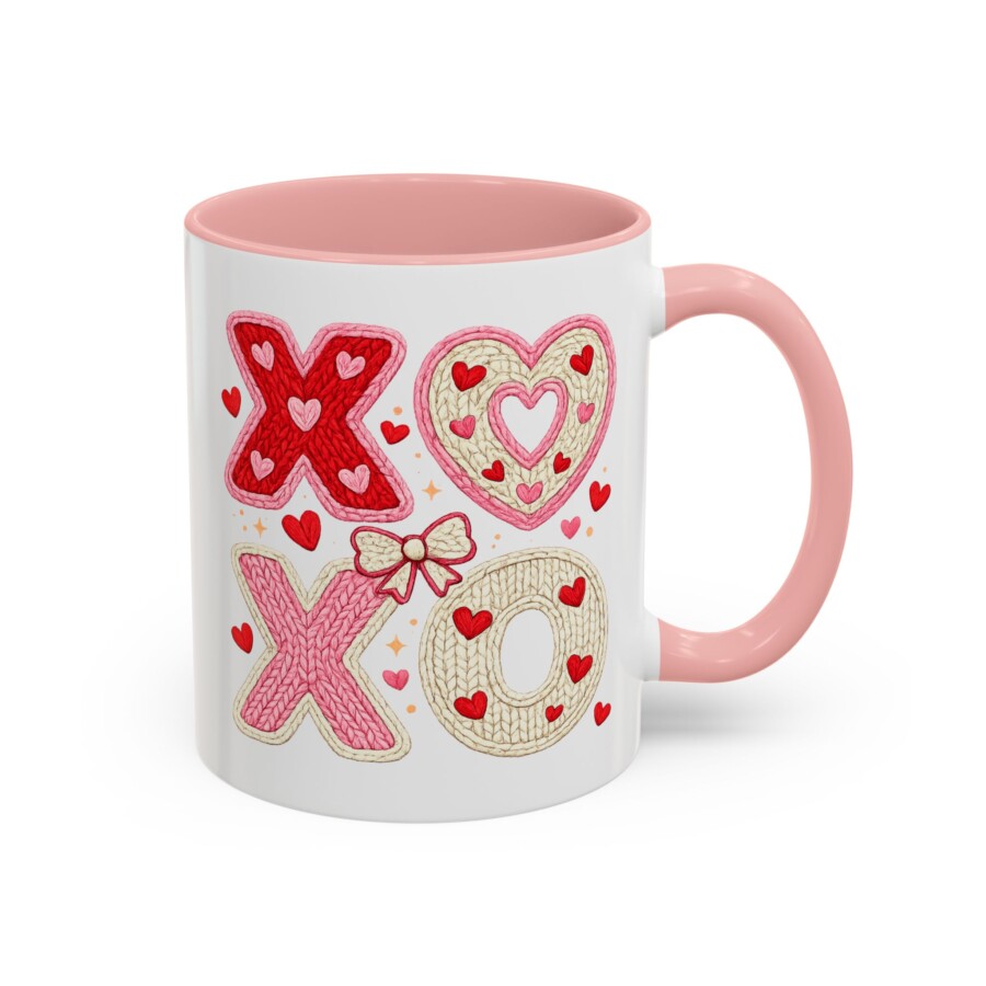 Faux crochet XOXO Mug