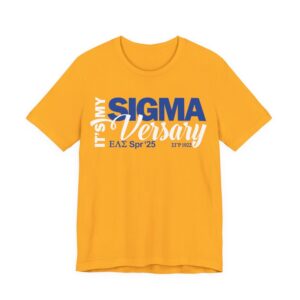 SIGMAversary Personalized Tee — Golden Anniversary Celebration Shirt