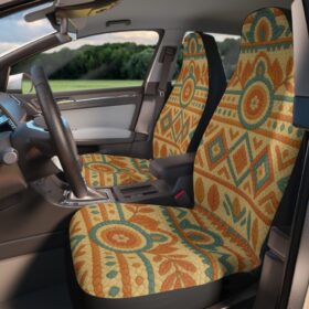 Boho Floral Pattern Car Seat Covers