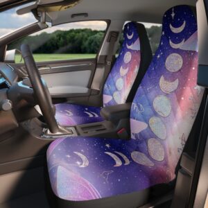 Celestial Moon Phase Car Seat Covers