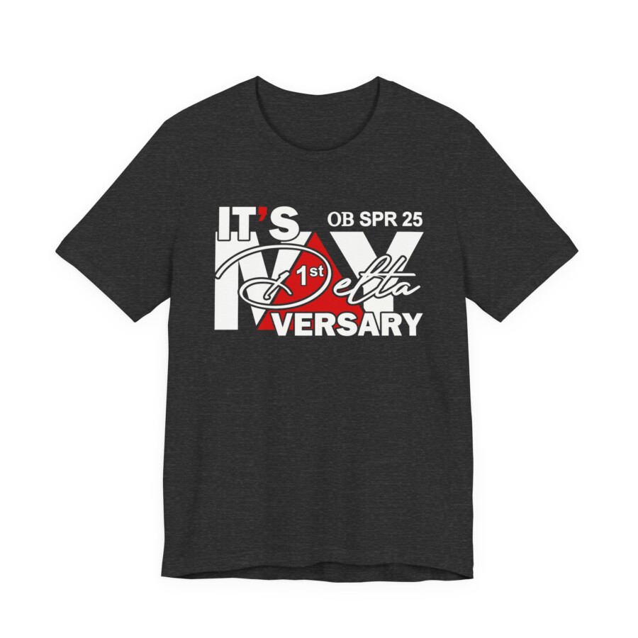 Deltaversary Tee — "It's My Deltaversary" Short Sleeve Shirt for Line Sisters - Image 3