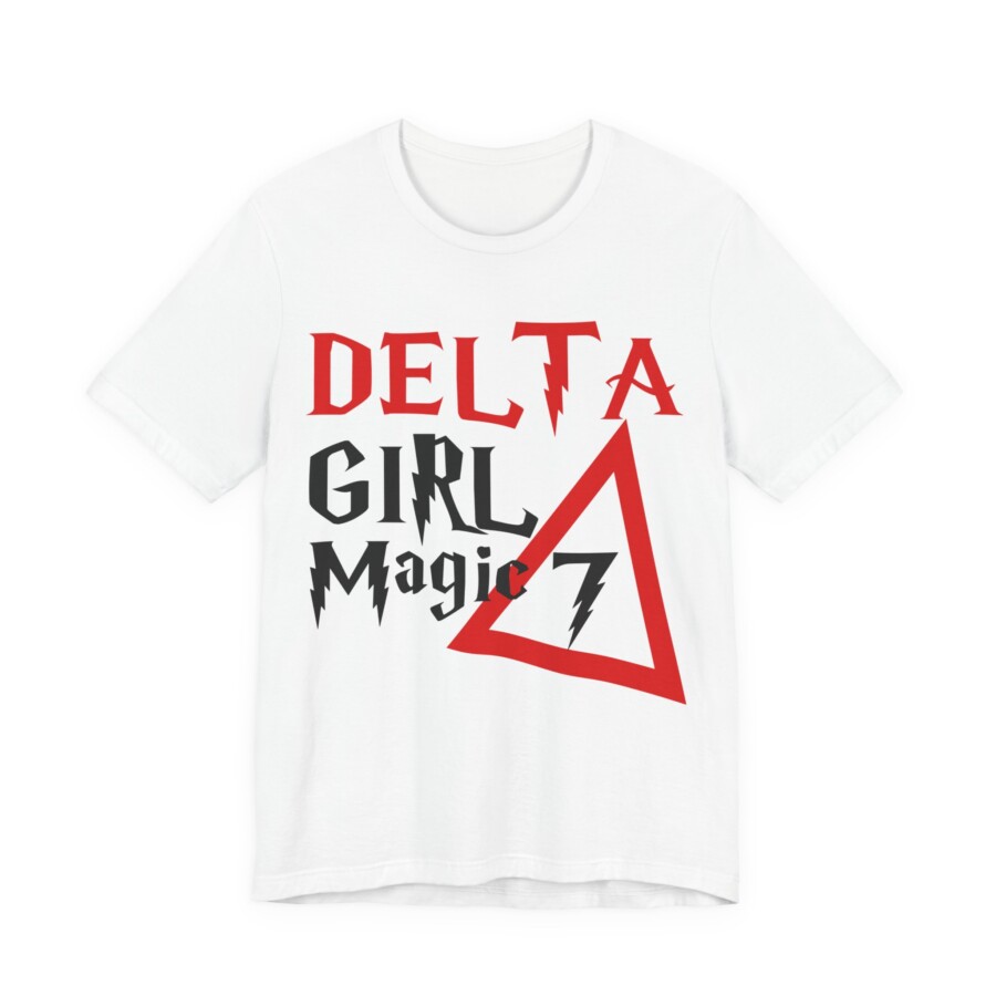 Delta Girl Magic Tee — Red Delta Graphic T-Shirt - Image 2