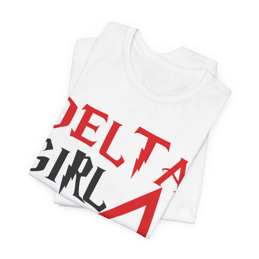Delta Girl Magic Tee — Red Delta Graphic T-Shirt - Image 4