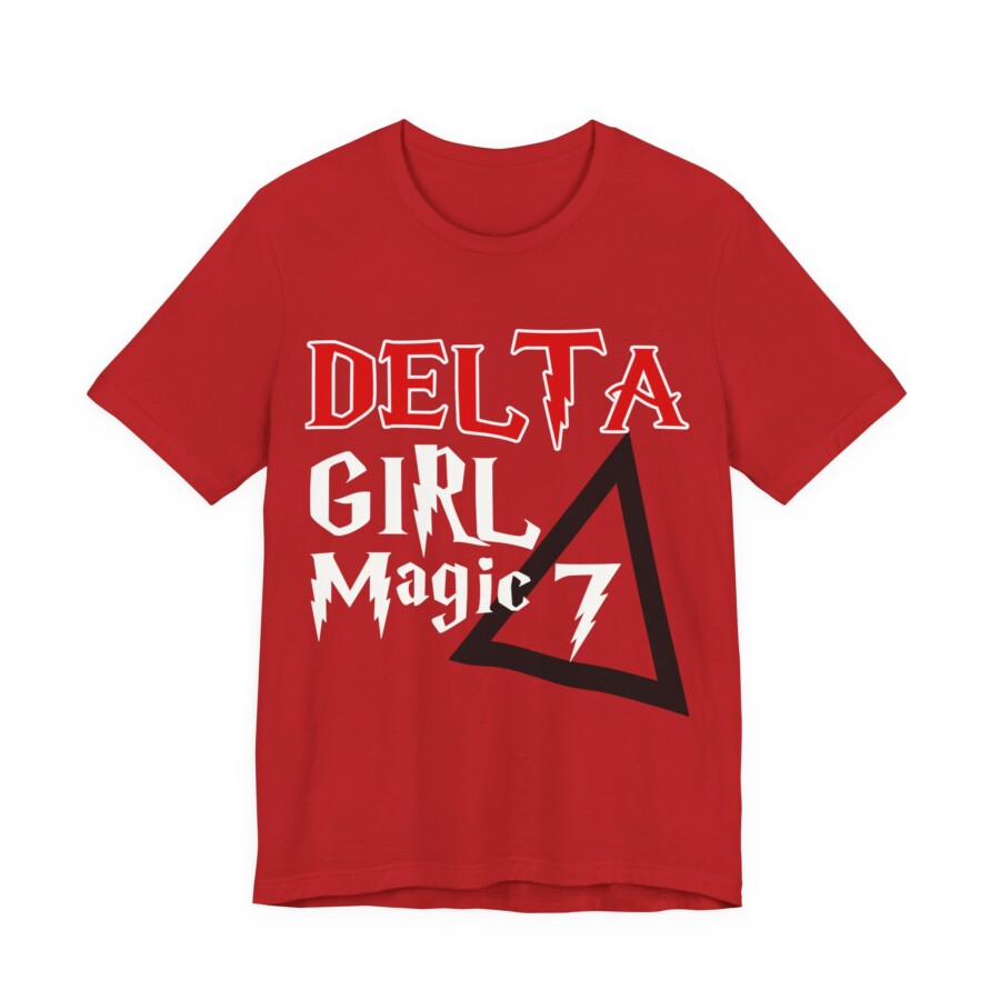 Delta Girl Magic Tee — Red Delta Graphic T-Shirt - Image 3