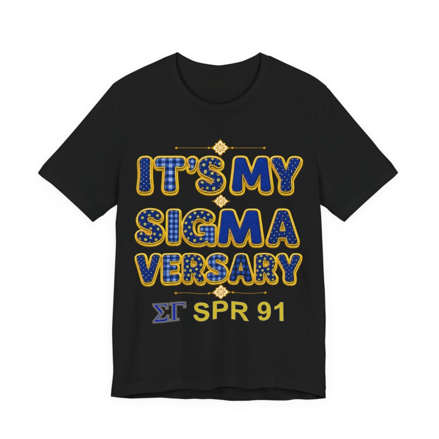 Sigma Anniversary T‑Shirt – "It's My Sigmaversary", Custom SGRho anniversary tee - Image 9