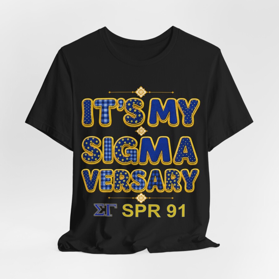 Sigma Anniversary T‑Shirt – "It's My Sigmaversary", Custom SGRho anniversary tee - Image 12