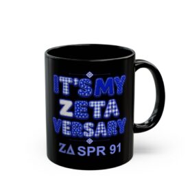 Zeta Anniversary Black Mug
