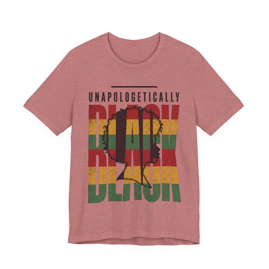 Unapologetically Black T-Shirt — Afro Silhouette RBG Pride Tee - Image 5