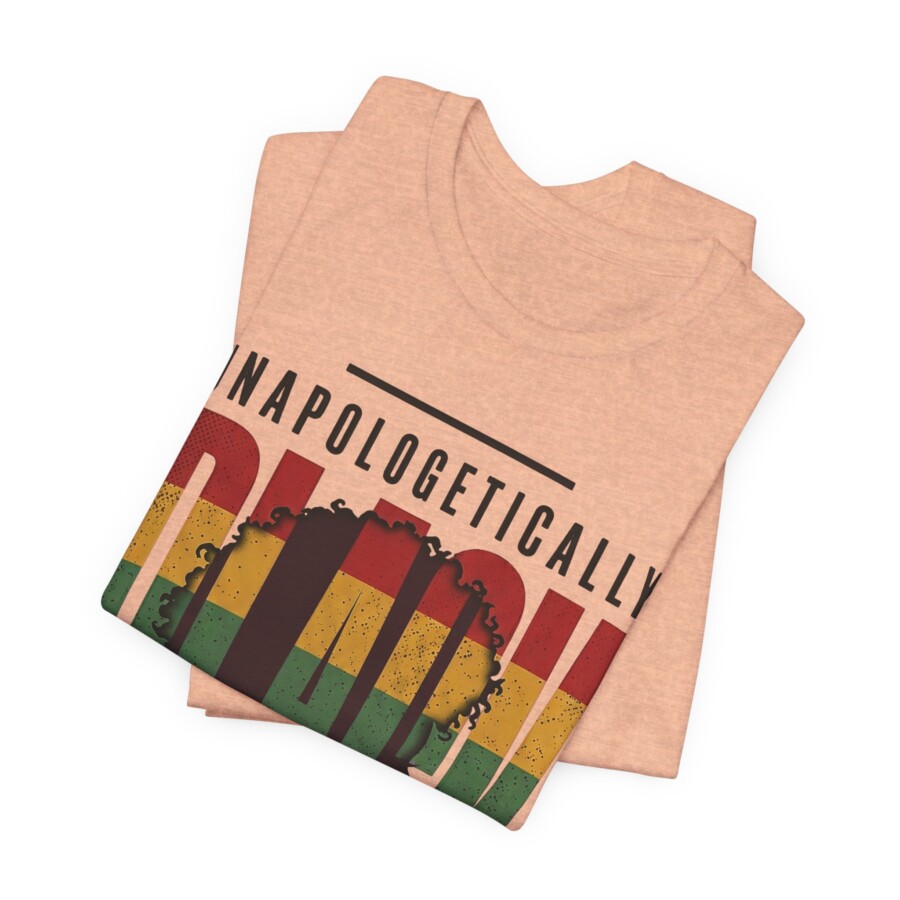 Unapologetically Black T-Shirt — Afro Silhouette RBG Pride Tee - Image 4