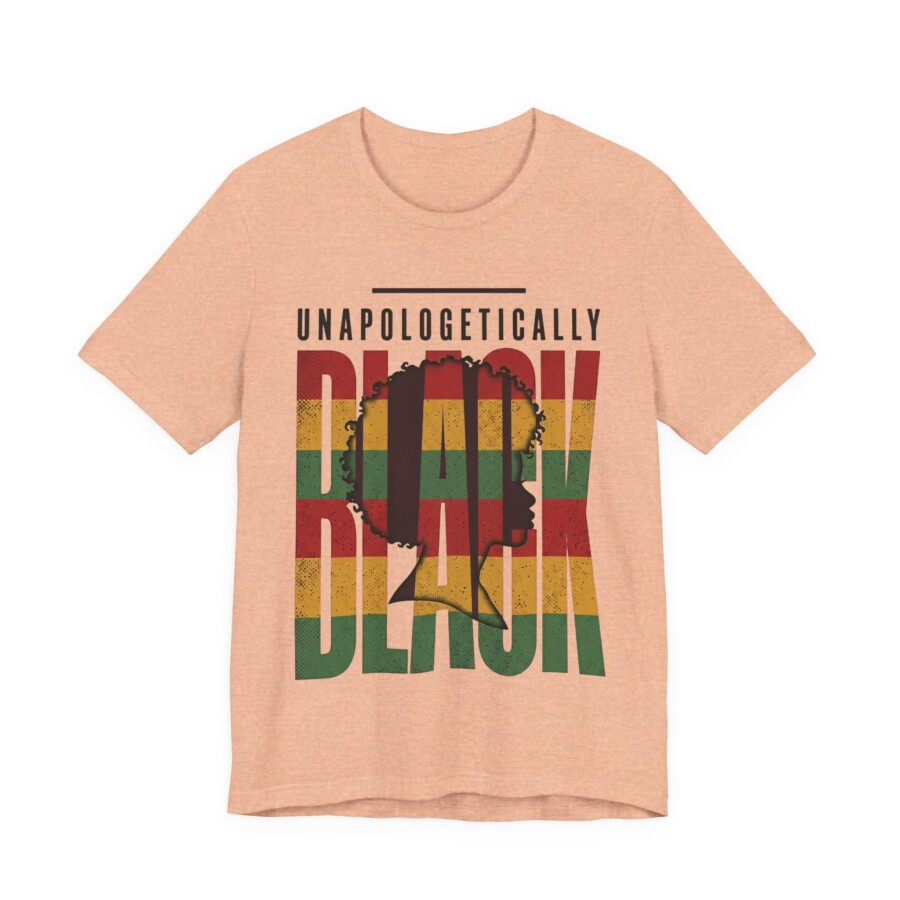 Unapologetically Black T-Shirt — Afro Silhouette RBG Pride Tee - Image 3